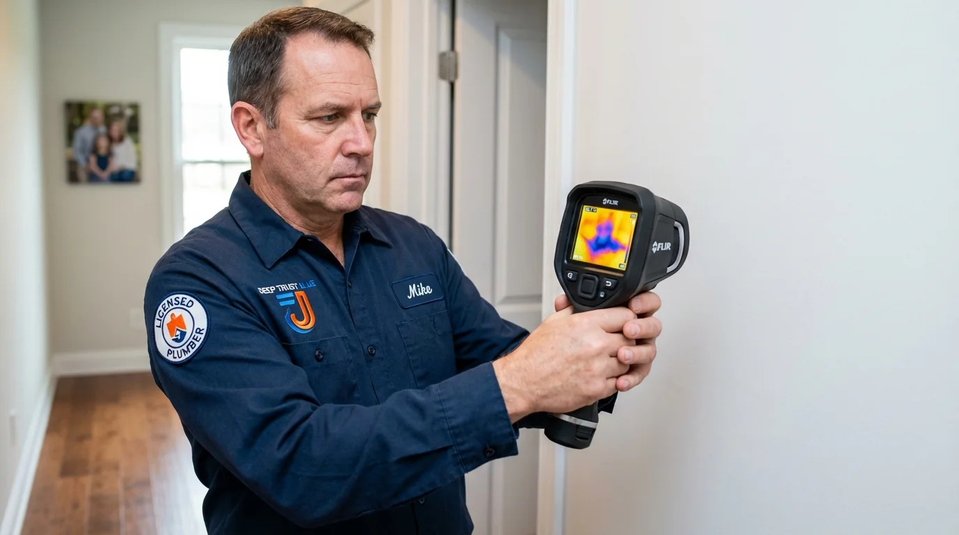 Thermal imaging leak detection by Johns Plumbing LLC in Loretto